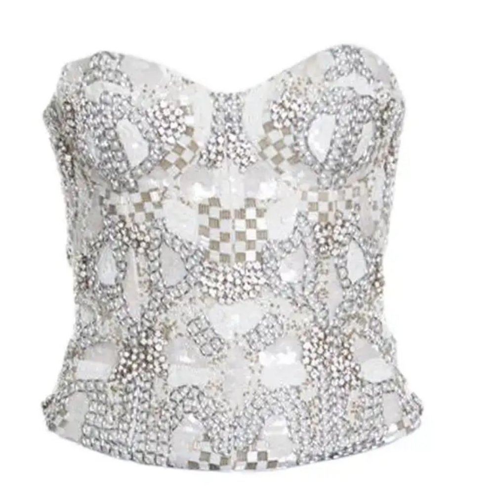 Alice + Olivia Embellished Bustier - Picture 2 of 16